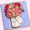 MOTHER-CARD-2-Photoroom Pink Bouquet Quilled flowers greeting card