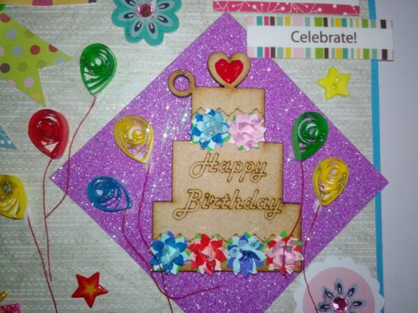 Sparkling Happy Birthday Greeting Card image Sparkling Happy Birthday Greeting Card image