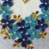 Sparkling Blue Flowers In A Heart Greeting Card image Sparkling Blue Flowers In A Heart Greeting Card image