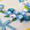 All Blues Heart With A Paper Ribbon Greeting Card image All Blues Heart With A Paper Ribbon Greeting Card image