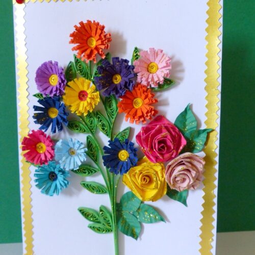 Lovely Bouquet Of Flowers Greeting Card image