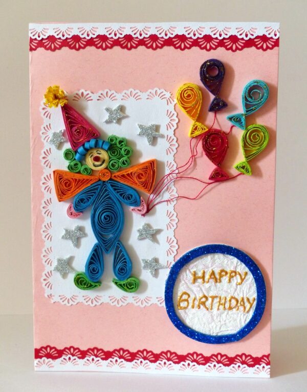 Happy Birthday Joker With Balloons Greeting Card image Happy Birthday Joker With Balloons Greeting Card image