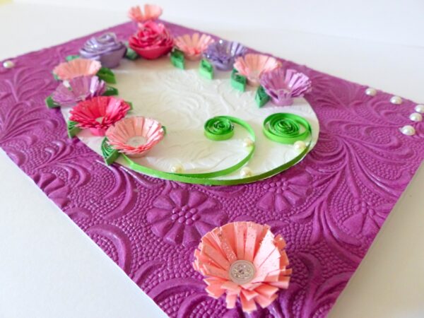 Sweet Purple And Pink Circle Greeting Card image Sweet Purple And Pink Circle Greeting Card image