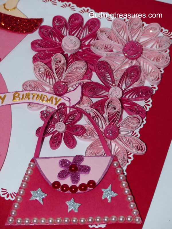 Beautiful Pink Birthday Card For Girl image Beautiful Pink Birthday Card For Girl image