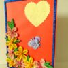Beautiful Yellow And Pink Flowers On Red Greeting Card image Beautiful Yellow And Pink Flowers On Red Greeting Card image