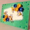 Sweet Blue and Yellow Flowers Greeting Card image Sweet Blue and Yellow Flowers Greeting Card image