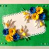 Sweet Blue and Yellow Flowers Greeting Card image Sweet Blue and Yellow Flowers Greeting Card image