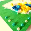 Sweet Blue and Yellow Flowers Greeting Card image Sweet Blue and Yellow Flowers Greeting Card image