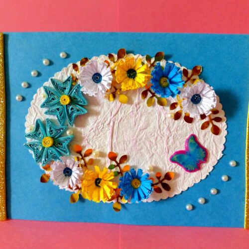 Blue Themed Greeting Card image