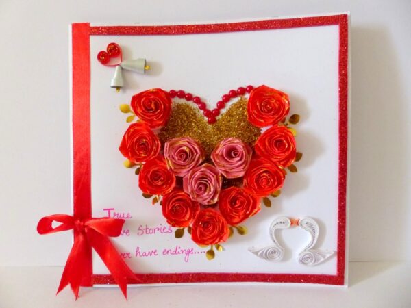 Red Roses And Pink Roses Greeting Card image Red Roses And Pink Roses Greeting Card image