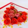 Red Roses And Pink Roses Greeting Card image Red Roses And Pink Roses Greeting Card image