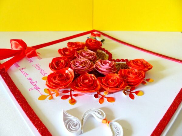 Red Roses And Pink Roses Greeting Card image Red Roses And Pink Roses Greeting Card image