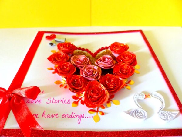 Red Roses And Pink Roses Greeting Card image Red Roses And Pink Roses Greeting Card image