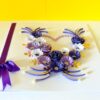 Purple Flowers and Roses In Heart Greeting Card image Purple Flowers and Roses In Heart Greeting Card image