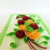 Green Theme Flower Bunch with Roses Greeting Card image Green Theme Flower Bunch with Roses Greeting Card image