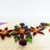 Beautiful Purple Flowers With Beads Greeting Card image Beautiful Purple Flowers With Beads Greeting Card image