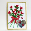 Glittering Love Hearts Bouquet Greeting card image Glittering Love Hearts Bouquet Greeting card image