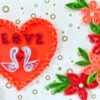Love Swans With All Red Theme Valentine's Day Greeting Card image Love Swans With All Red Theme Valentine's Day Greeting Card image