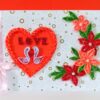 Love Swans With All Red Theme Valentine's Day Greeting Card image Love Swans With All Red Theme Valentine's Day Greeting Card image