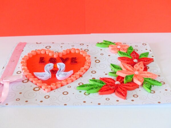 Love Swans With All Red Theme Valentine's Day Greeting Card image Love Swans With All Red Theme Valentine's Day Greeting Card image