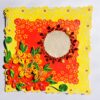 Beautiful Flower Paper Border Lace Yellow Themed Greeting Card image Beautiful Flower Paper Border Lace Yellow Themed Greeting Card image