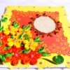 Beautiful Flower Paper Border Lace Yellow Themed Greeting Card image Beautiful Flower Paper Border Lace Yellow Themed Greeting Card image