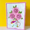 Sweet Pink Glittering Flower Vase Card image Sweet Pink Glittering Flower Vase Card image