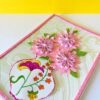 Sweet Pink Glittering Flower Vase Card image Sweet Pink Glittering Flower Vase Card image