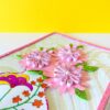 Sweet Pink Glittering Flower Vase Card image Sweet Pink Glittering Flower Vase Card image