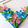 Glittering Sweet Pink and Blue Photo Frame Greeting Card image Glittering Sweet Pink and Blue Photo Frame Greeting Card image
