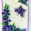 Purple Themed Corner With Butterfly Greeting Card image Purple Themed Corner With Butterfly Greeting Card image