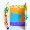 Multicolor Flowers Mini Scrapbook Greeting Card image Multicolor Flowers Mini Scrapbook Greeting Card image