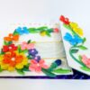 Multicolor Flowers Mini Scrapbook Greeting Card image Multicolor Flowers Mini Scrapbook Greeting Card image