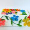 Multicolor Flowers Mini Scrapbook Greeting Card image Multicolor Flowers Mini Scrapbook Greeting Card image