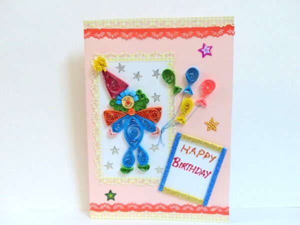 Birthday Joker With Balloons Greeting Card image Birthday Joker With Balloons Greeting Card image