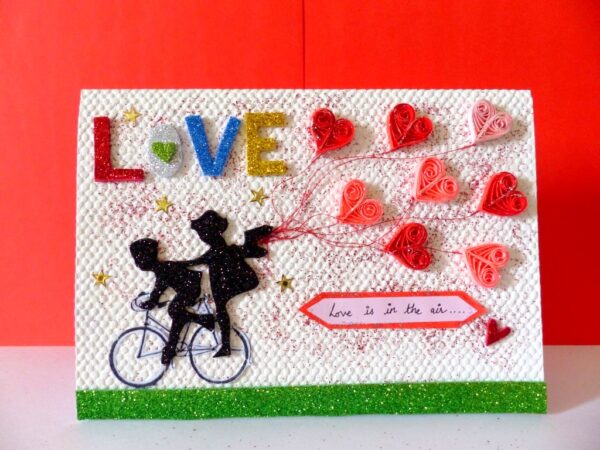Love is in the air Greeting Card image Love is in the air Greeting Card image