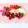 Quilled Pink Themed Birthday Greeting Card image Quilled Pink Themed Birthday Greeting Card image
