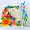 Multicolor Flowers Mini Scrapbook Greeting Card image Multicolor Flowers Mini Scrapbook Greeting Card image