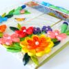 Multicolor Flowers Mini Scrapbook Greeting Card image Multicolor Flowers Mini Scrapbook Greeting Card image