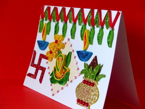 Happy Diwali Quilled Greeting Card image Happy Diwali Quilled Greeting Card image