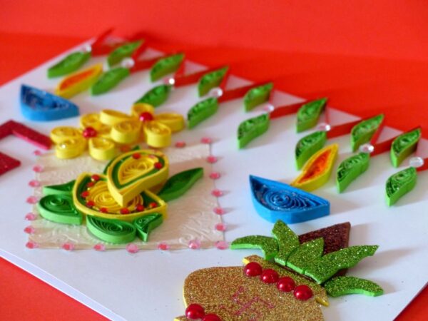 Happy Diwali Quilled Greeting Card image Happy Diwali Quilled Greeting Card image
