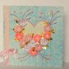 All Pink Flowers in Heart Greeting Card image All Pink Flowers in Heart Greeting Card image