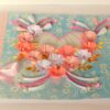 All Pink Flowers in Heart Greeting Card image All Pink Flowers in Heart Greeting Card image
