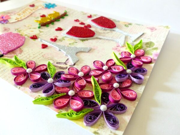 Happy Anniversary Quilled Greeting Card image Happy Anniversary Quilled Greeting Card image