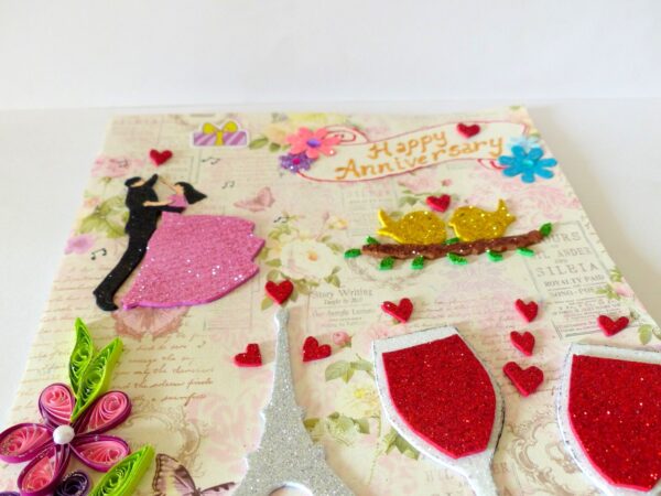 Happy Anniversary Quilled Greeting Card image Happy Anniversary Quilled Greeting Card image