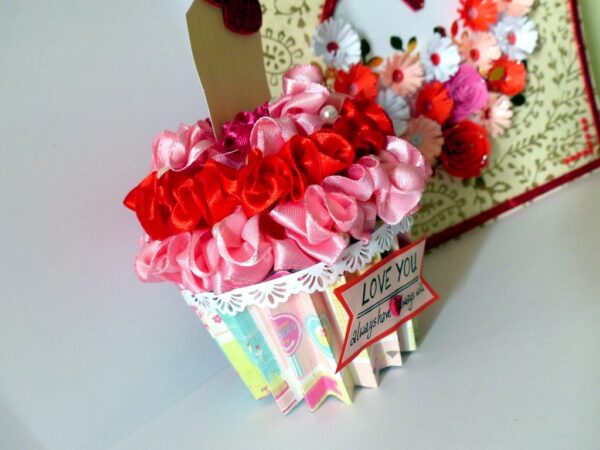 Valentine Combo Gift - Cute Cupcake and Greeting Card image Valentine Combo Gift - Cute Cupcake and Greeting Card image
