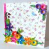 Colorful Flowers Border Greeting Card image Colorful Flowers Border Greeting Card image