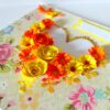 Yellow Flowers And Roses In Heart Greeting card image Yellow Flowers And Roses In Heart Greeting card image