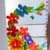 Multicolor Flowers Mini Scrapbook Greeting Card image Multicolor Flowers Mini Scrapbook Greeting Card image