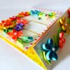 Multicolor Flowers Mini Scrapbook Greeting Card image Multicolor Flowers Mini Scrapbook Greeting Card image